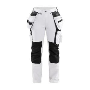 BLAKLADER - 717916451098C32 Pantalones de pintor para mujer 4 vías elásticos Blanco/Gris oscuro-PANTALÓN DE TRABAJO EAN 7330509802021 - Product Image 1