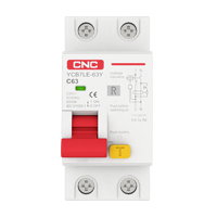 YCB7LE-63Y 1P + N Disjoncteur de fuite à la terre Elcb RCCB RCD RCBO 6a 10a 16a 20a 25a 63a AC Type Dispositif à courant résiduel