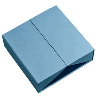 Boîte rigide en carton pliable à double porte avec logo personnalisé, fermeture magnétique, portable, recyclable, gaufrage UV, Noël, cosmétiques, parfums