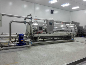 Nouvel autoclave de stérilisation à la vapeur de 1000 L, haute précision, certifié CE, pour la stérilisation des sardines et des thons en conserve - Product Image 3
