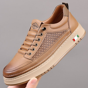 รองเท้าโลฟเฟอร์หนังผู้ชาย ระบายอากาศได้ดี พื้นยาง รองเท้าลำลอง ผลิตที่เวินโจว - Product Image 1