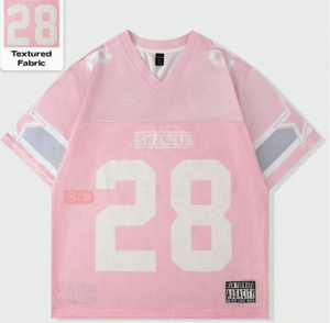 สำหรับผู้ชาย # 18 # เสื้อฟุตบอลอเมริกันสไตล์ 14 แบบ คุณภาพสูง ปักชื่อและหมายเลขได้ตามต้องการ เสื้อฟุตบอลแขนสั้นสำหรับผู้ใหญ่ทุกเพศทุกวัย ไซส์ใหญ่ - Product Image 2