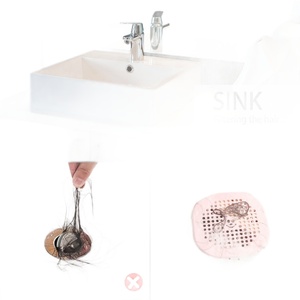 Silicone Plastic Drainage Protector Connector Bathrooms Accessories for Shower and Kitchen Bathtub <b>Colanders</b> <b>Strainers</b> - Product Image 6