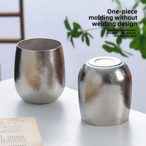 Botella de Agua Portátil de Doble Capa de Titanio Puro de Alta Gama, Taza de Café, Taza de Té, Vaso de Cerveza para Hombres y Mujeres, Estilo Chino, Vaso para Hielo - Product Image 3