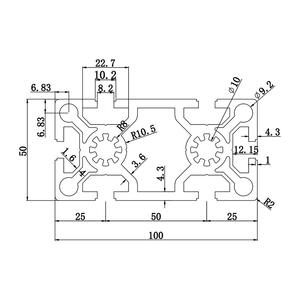 Shanghai Minjian 50100W Équipement de ligne d'assemblage de table de travail personnalisée en profilé d'aluminium industriel, norme européenne, avec ouverture de moule - Product Image 4