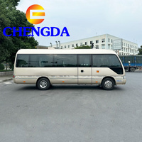 Autobús de Lujo de Tamaño Mediano, Diésel/Gasolina, 19, 20, 30 Plazas, Autobús Usado Toyota Coaster para Viajes de Negocios