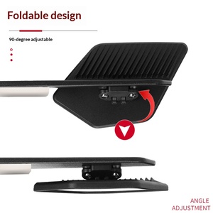 Rétroviseurs latéraux de moto sport noirs avec ailes coupe-vent, éclairage LED intégré, pliables et réglables - Product Image 5
