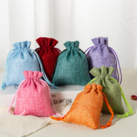 Pochette de rangement pour bonbons avec cordon de serrage, sérigraphiée et personnalisable pour les fêtes de mariage
