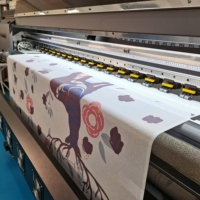Meilleure qualité 1.9m imprimante traceur d'imprimante à sublimation thermique à 4 têtes pour l'impression de tissus en polyester