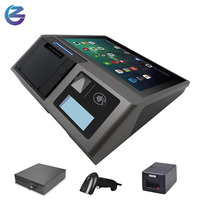 Terminal de point de vente Android ZCS 10,1 pouces, fabricant de système de point de vente pour station-service, caisse enregistreuse tout-en-un avec imprimante thermique 80 mm