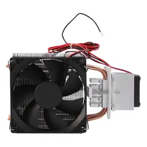 Mayitr Pratique Thermoélectrique Peltier Semiconductor Cooler Système de refroidissement par réfrigération Kit de dissipateur thermique Ventilateur 12V pour le refroidissement de l'air