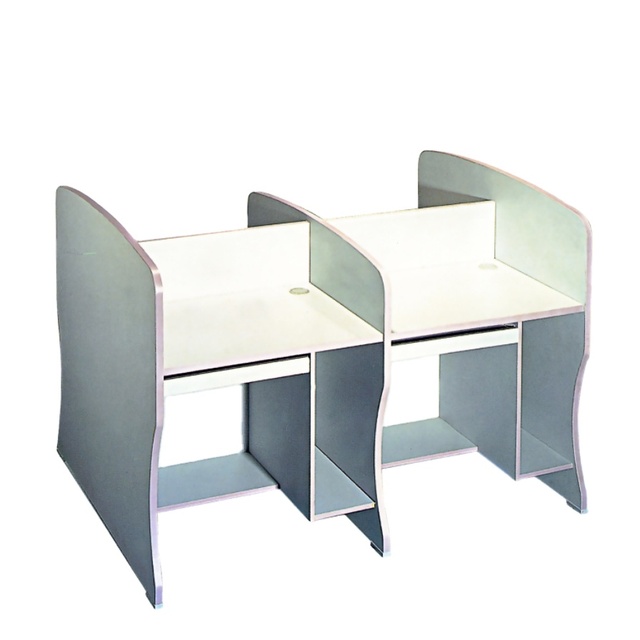 Hot Sale Modern Office Workstations with Partitions Room Furniture Item PC-16 Computer Table for Internet Cafe Study Carrel