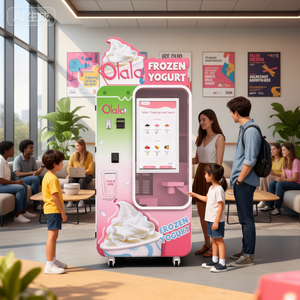 Máquina Inteligente para Helados sin Personal, con SDK, Código QR, Compatible con ADA, Acepta Tarjetas de Crédito/Monedas, Construcción Metálica, para Uso en Estaciones de Tren - Product Image 1