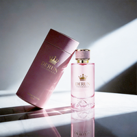 Flacon de parfum vide en verre de luxe avec boîte d'emballage, 30ml, 50ml, 100ml, avec bouchon à sertir, flacon d'échantillon transparent avec pulvérisateur