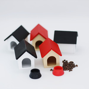 Accesorios <span class=keywords><strong>de</strong></span> modelo <span class=keywords><strong>de</strong></span> escena <span class=keywords><strong>de</strong></span> comida en miniatura para casa <span class=keywords><strong>de</strong></span> muñecas, set <span class=keywords><strong>de</strong></span> caseta <span class=keywords><strong>de</strong></span> perro y tazón <span class=keywords><strong>de</strong></span> comida <span class=keywords><strong>de</strong></span> madera en miniatura - Product Image 2