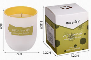 Bougie parfumée en cire de soja, quatre couleurs, quatre senteurs, dans un verre coloré, décoration d'intérieur, cadeau de mariage, vente en gros - Product Image 2