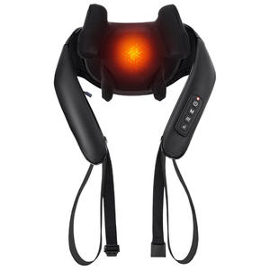 Masajeador eléctrico de cuello y hombros con terapia de calor Shiatsu masaje de tejido profundo para aliviar el dolor, uso portátil en el hogar, la Oficina y el coche - Product Image 1
