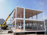 Maison conteneur démontable, bâtiment modulaire portable pour camp de travailleurs et hébergement temporaire