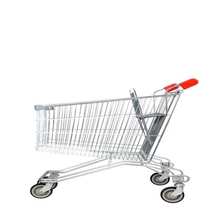 YOUB chariot à cargaison de supermarché en métal 80L bon marché et robuste avec 4 roues - Product Image 3