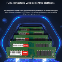 Mémoire DDR4 Great Wall 3200Mhz pour PC de bureau et portable, fonction ECC, emballage en vrac, compatibilité AMD disponible, capacités 2GB, 4GB, 8GB, 16GB