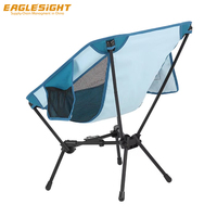 Chaise de camping Moon, pliable, ultra-légère, durable, en acier carbone et tissu Oxford, installation sans outil, sur mesure pour l'exportation