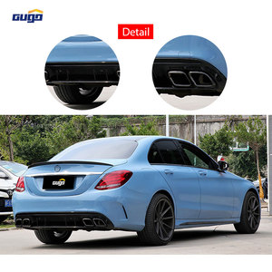 Gugo BodyKit cho 2015-2021 MERCEDES-<span class=keywords><strong>BENZ</strong></span> <span class=keywords><strong>C</strong></span>-<span class=keywords><strong>Class</strong></span> W205 phía trướ<span class=keywords><strong>c</strong></span> phía sau bội nâng <span class=keywords><strong>c</strong></span>ấp lên C63 <span class=keywords><strong>Amg</strong></span> mô hình ống xả <span class=keywords><strong>c</strong></span>ắt-outs-Điều kiện mới - Product Image 5