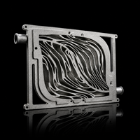 Plaque de refroidissement liquide en métal personnalisée, imprimée en 3D par SLM, optimisée pour le refroidissement de GPU/IGBT/SiC et laser dans les centres de données et l'informatique de pointe (IA)