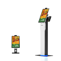 Quiosco automático personalizable con múltiples opciones de montaje y superficies de marca, quiosco de registro de visitantes con impresión de insignias