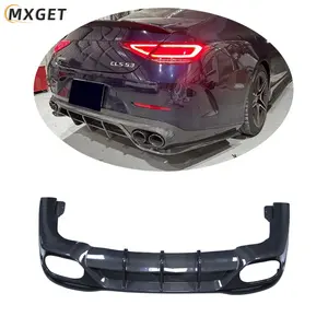 W257 CLS Class 300 350 450 FD Style Front Bumper Lip Diffuser Exhaust Tips For Mercedes Benz Body Kits