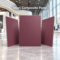 Panneau composite en acier prépeint de 4 mm 1220x2440 mm pour revêtement de plafond commercial