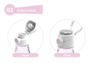 Bouteilles d'eau de 700 ml sans BPA, étanches, avec bouchon à boire directement pour le camping - Product Image 5