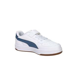 Scarpe da ginnastica Puma per bambini bianche e blu con chiusura in velcro, scarpe casual - Product Image 6
