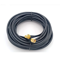 Cable de Extensión Adaptador RF Kontec CC RG316/RG174 de Baja Pérdida, Conectores Coaxiales SMA/BNC, 50/6GHz, VSWR <1.5, Temperatura de Operación