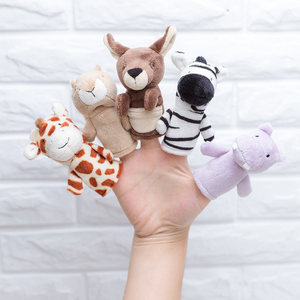 Títeres de Dedo de Peluche de la Serie Animales, Juguetes Interactivos para Padres e Hijos, Muñecos de Rol para la Educación Temprana de los Niños, Regalo para Contar Historias - Product Image 1