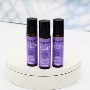Olio Essenziale Puro Personalizzato per <span class=keywords><strong>Aromaterapia</strong></span> 10ml Roll-On con Lavanda, Tea Tree, Gelsomino, Chiodi di Garofano, Arancia, <span class=keywords><strong>Timo</strong></span> – Aiuta a Dormire - Product Image 1