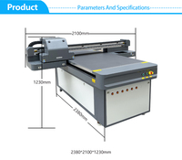Imprimante UV industrielle avec tête d'impression RICOH, imprimante jet d'encre multicolore 3D avec une taille d'impression de 1*1,6 mètre