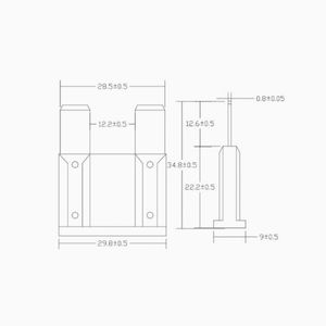 Fusible automatique robuste 20A 30A 40A 50A 60A 70A 80A 100A pour camion et véhicule - Product Image 4