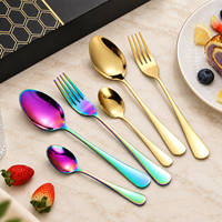 Ensemble de 36 couverts en acier inoxydable poli de qualité supérieure, cuillères, fourchettes, cuillères à café, avec boîte cadeau pour la restauration en gros