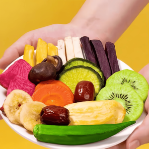 सूखे मिश्रित फल और सब्जी क्रिस्पी स्वस्थ स्नैक्स चीनी विशेष फल और सब्जी स्नैक्स - Product Image 5