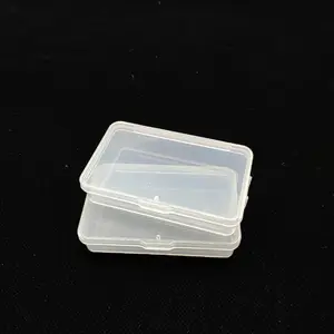 Factory Manufacturer transparent hard small plastic storage box for bead storage with hook