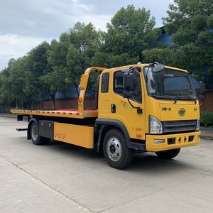 Ready to Ship FAW 4x2 <b>Flatbed</b> Tow <b>Truck</b> Slidebed Wrecker 3 Ton 5 Ton Rollback Recovery <b>Truck</b> with Winch - Product Image 2