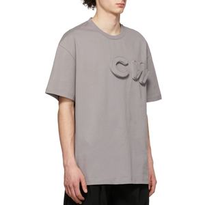 เสื้อยืดผู้ชายไซส์ใหญ่พิมพ์โลโก้ 3 มิติ แบบกำหนดเอง ขายส่ง เสื้อแขนสั้นผ้าคอตตอนเจอร์ซีย์สำหรับผู้ชาย - Product Image 5