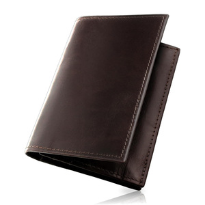 Genuine Leather <b>Business</b> <b>Card</b> <b>Holder</b> 4 Inch Solid Color Flip Design Multi <b>Card</b> Slots Everyday Use - Product Image 1