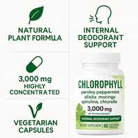 Capsules de Sommeil 3000mg Extrait Naturel de Plantes Persil Menthe Alfalfa Moringa Spiruline Chlorelle Détox Soutien Immunitaire 60