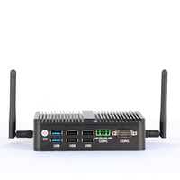 Mini PC Tanpa Kipas N100 N95 Opsional 4 NIC 2.5G Komputer Desktop Tanpa Kipas HD+DP Layar Ganda Pfsense Firewall VPN Router