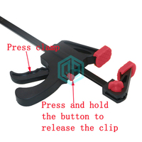 Pince de barre de travail épandeur F pince Gadget outil bricolage main vitesse presser pince à cliquet rapide 4 pouces pince de barre de travail du bois