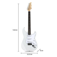 Guitare électrique de 39 pouces en stock, dégagement rapide pour les débutants, guitare électrique ST de haute qualité