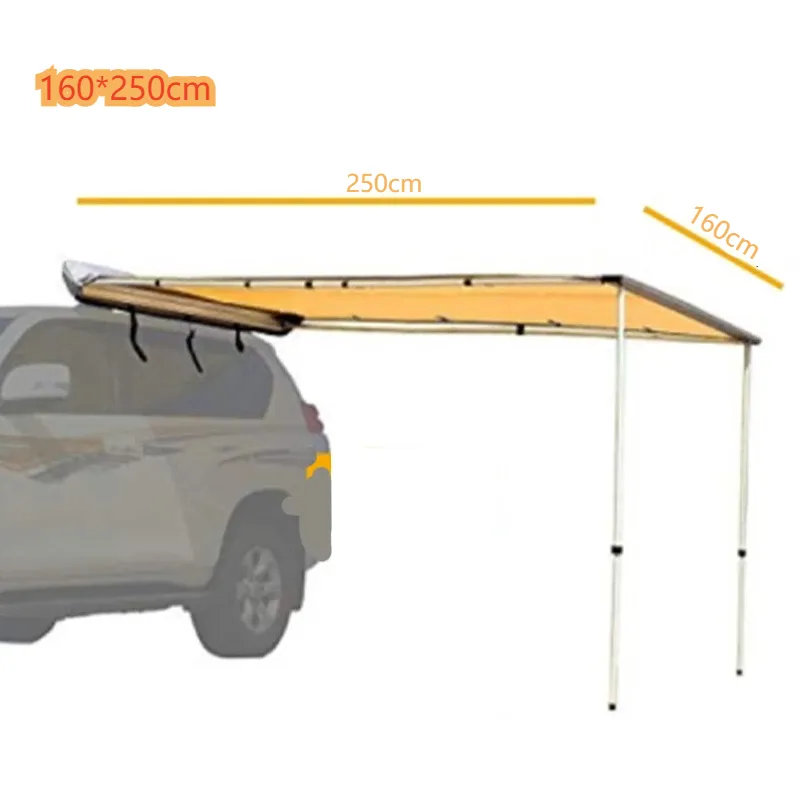 רכב צד סוכך אוהל SUV משאית אוהלים עבור Offroad קמפינג חיצוני עמיד למים אוהלי טיולי בית מתקפל סוככים 2x2.0m