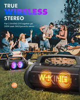 W-King D10 Haut-parleurs portables 70W Boomboxes avec double caisson de basses Haut-parleur Bluetooth Gadgets électroniques Barre de son IPX6