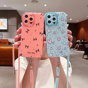 Funda con Colgante para <span class=keywords><strong>iPhone</strong></span> 16 15 <span class=keywords><strong>14</strong></span> <span class=keywords><strong>Pro</strong></span> <span class=keywords><strong>Max</strong></span> - Funda <span class=keywords><strong>Transparente</strong></span> Resistente a Golpes y Protector con Cordón - Product Image 1
